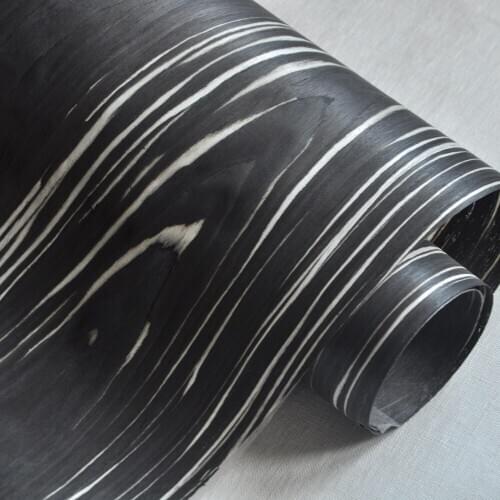 GREENLAND Black White Butterfly Engineered Wood Veneers 250x58 CM Wooden Wardrobe