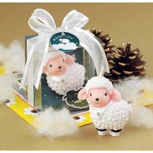 Baby Shower Creative lamb sheep Candle Birthday Smokeless Candle Children Birthday Party Favor Supplies creative Gifts