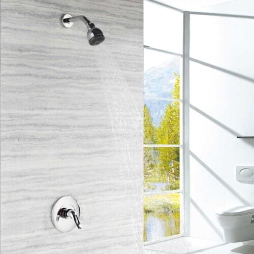 Shower shower set in the shower faucet mounted on the wall hidden chrome brass system shower mixer showers