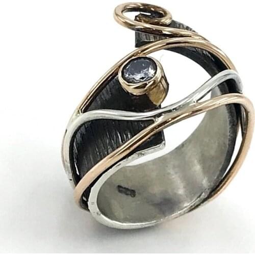 Filigree Handwork Production Design Silver Authentic Ring