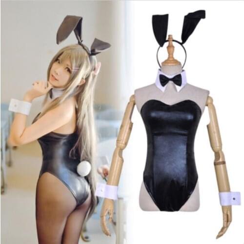 Rascal Does Not Dream Mai Bunny Sakurajima Girl Bodysuit Outfit Cosplay Costume