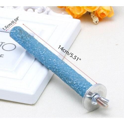 Colorful Pet Bird Parrot Chew Paw Grinding Toys Harness Cage Clean Tool