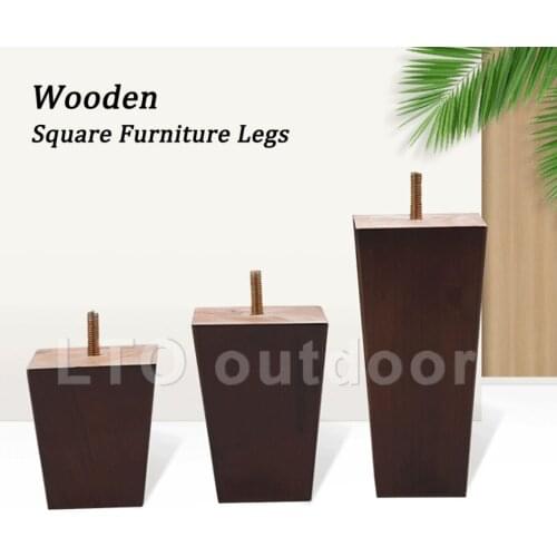 Square Wooden Furniture Legs As Replacement for Sofa Legs Coffee Table Legs Cabinet Beds TV Stands Feet Legs