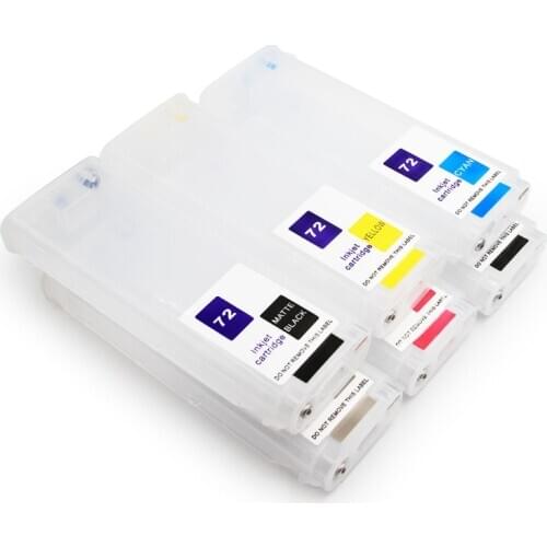 280ML Refillable Ink Cartridge with Chip Compatible for HP72 for HP 72 DesignJet T610 T770 T790T1100 T1120 T1200 T1300 T2300