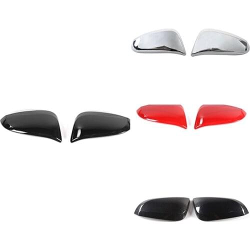 Door Side Rearview Mirror Cover Trim ABS for Toyota 4Runner 2017-2020 RAV4 Highlander 2014-2019