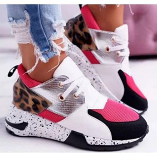 2021 Spring And Autumn New Korean Style Color Matching Casual Sports Womens Shoes Thick-Soled Fashion Travel Womens Shoes