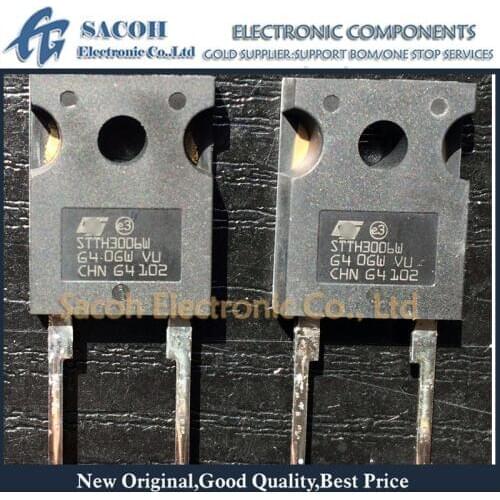 Free Shipping 10Pcs STTH3006W STTH3002W TO-247 30A 600V/200V Ultrafast high voltage rectifier