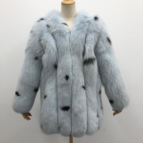 New Style Real Fox Fur Coat Women Winter Natural Fur Jacket Female Warm High Quality Fur Vest DHL Free Shipping