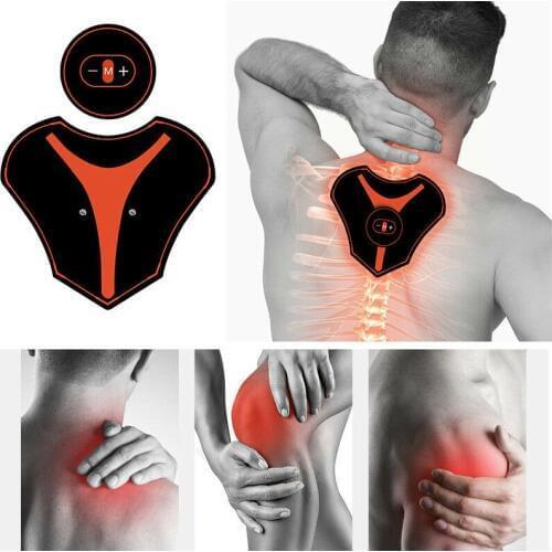 New Vibration Neck Back Massager ABS Muscle Stimulator Therapy Pressure Pain Relieve for shiatsu Neck Massage Health Care