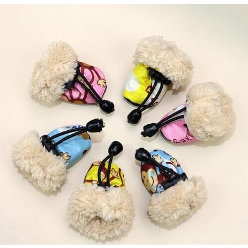Pet Shoes Winter Waterproof Non-slip Rain Boots Velvet Monkey Comfortable Warm Breathable Protection Pet Health