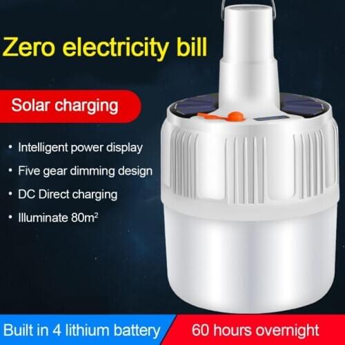 Rechargeable Solar Power Outdoor Light Solar Lamp Portable Bulb Solar Energy Lamp Led Lighting Garden Portable Light