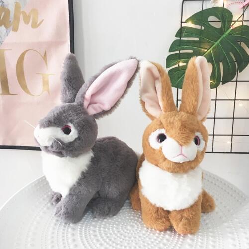 25cm Plush Rabbit Toy Cute Bunny Stuffed Soft Doll Big Eyes Small Simulated Animals Plush Toy Gift For Children Kids Toys
