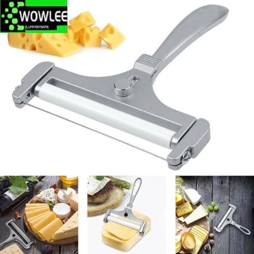 1pc Cheese Slicer Adjustable Grater Planer Aluminum Butter Nonstick Cheese Butter Cutter for Home Kitchen Slicing Tool