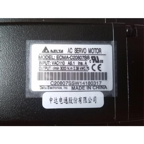 New Delta 750W servo motor ECMA-C20807RS/PS/ES