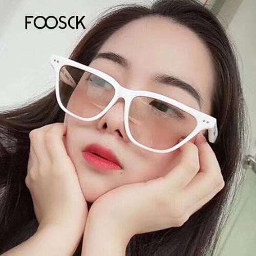 FOOSCK Vintage Small Square Sunglasses Women Brand Designer Retro Sunglass Rectangle Sun Glasses Female Eyewears UV400