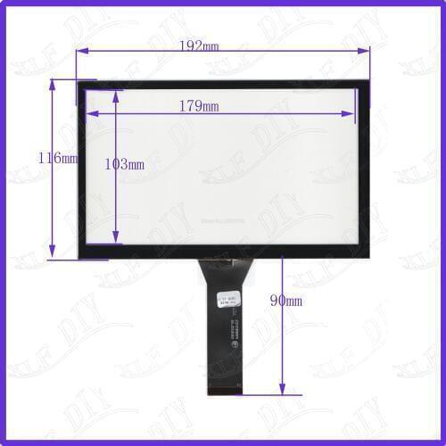 ZhiYuSun New 7inch YDT-8025 192mm*116mm capacitive screen Glass Sensor Free Shipping compatible For GPS CARDVD 192*116