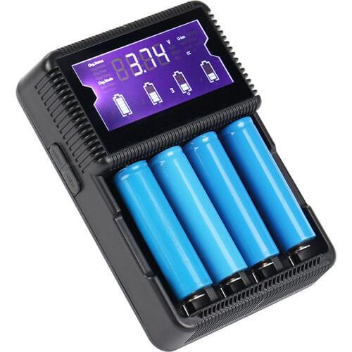 1 X KingWei XXC-S4 LCD Display Screen Universal 4 Batteries USB Charger for 18650 18350 16340 14500 10440 3.7V Li-Ion Battery