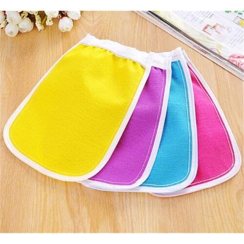 1PC Exfoliating Bath Gloves Resistance Face Body Massage Peeling Wash Skin Dead Skin Removal Towel Body Scrub Glove Random Color