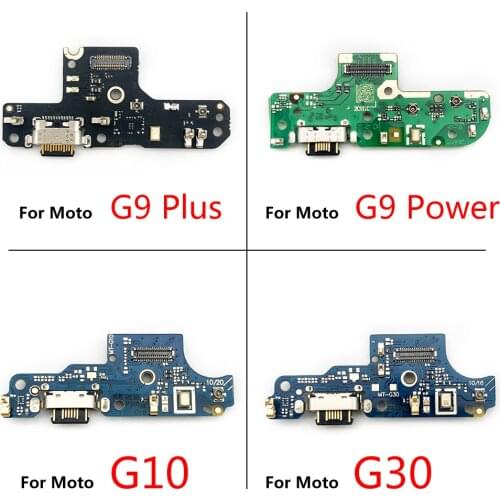 10Pcs/Lot USB Charger Port Flex Cable For Motorola Moto G Pro G9 E7 Power Plus G Play G30 G10 Dock Connector Charging Port Board