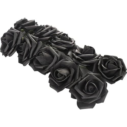10PCS PE Foam Artificial Flowers Fake Rose Bouquet DIY Wedding Party Home Decor