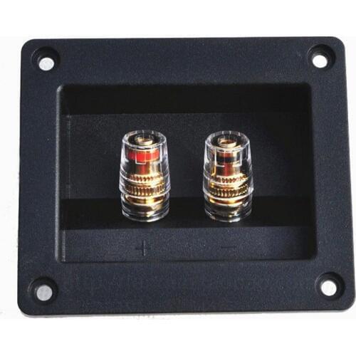 10pcs High Quality Two Speaker Junction Box Connector Audio Speaker Board Thickened Audio Wiring Panel Copper Terminal
