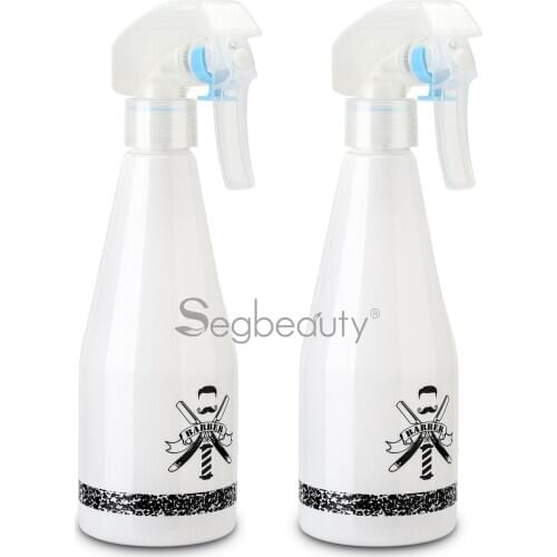 Segbeauty 2pcs Hairdressing Barber Spray Bottle 8.45oz/240ml Empty Refillable White Mist Salon Water Sprayer Hair Styling Tools