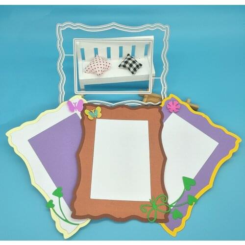3D photo frame metal cutting mold, scrapbook, photo frame, photo album decoration, DIY handmade art