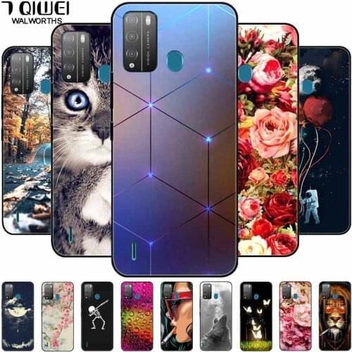 For Itel Vision 1 Pro Case Phone Cover Vision1 Soft TPU Silicone Cases for Itel Vision1 L6005 P36 Play Coque Black Bumpers Capa