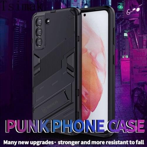 Case For Samsung S21 Plus S21 FE S21+ A02 Shockproof Holder Armor Phone Cover for Galaxy S21 Ultra A22 M31 M51 A 02 Back Coque