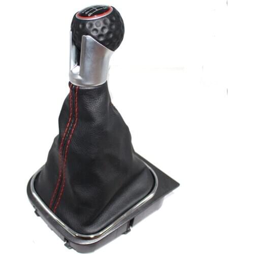 For VW Golf 5 MK5 R32 For GTI 2004 2005 2006 2007 2008 2009 Car Gear Stick Level Shift Knob With Leather Boot