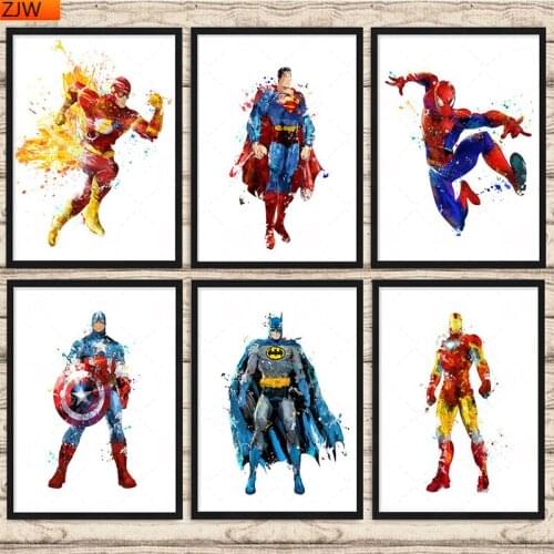 Iron Man Captain America Spider-Man Diamond Painting 5D DIY Full Diamond Embroidery Cross Stitch Kits Children Home Decoration