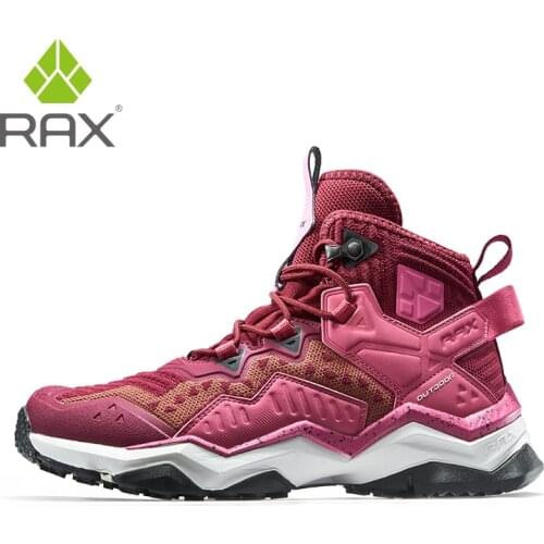 RAX Men Hiking Shoes winter Waterproof Outdoor Sneaker Men Leather Trekking Boots Trail Camping Climbing Hunting Sneakers Women