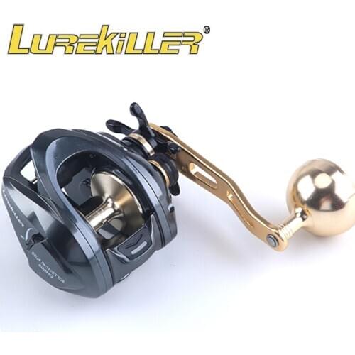 Lurekiller Slow Jigging Reel low profile casting Reel Double Spools Sea Monster 400HG Boat Reel 12kgs drag power