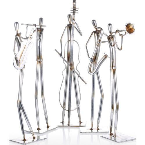 Orchestra Trumpet Tooarts Metal Sculpture Iron Sculpture Abstract Sculpture Modern Sculpture Band Instrument Home Decoration