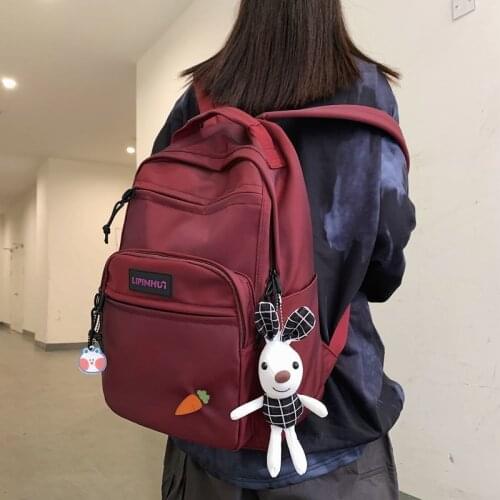 Fashion retro waterproof backpack new Korean version of large capacity schoolbag college students couple computer bag backpack