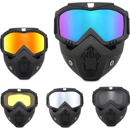 Motorcycle Goggles Glasses Goggles Mask Off-Road Helmet Goggles Windproof Goggles Ski safe mirror helmetty protective ski masks