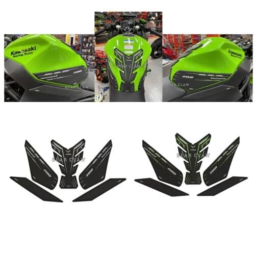 New Motorcycle Tank Pad Protector Sticker Decal Gas Fuel Knee Grip Traction Side For Kawasaki NINJA400 NINJA 400 z400 2018-2022