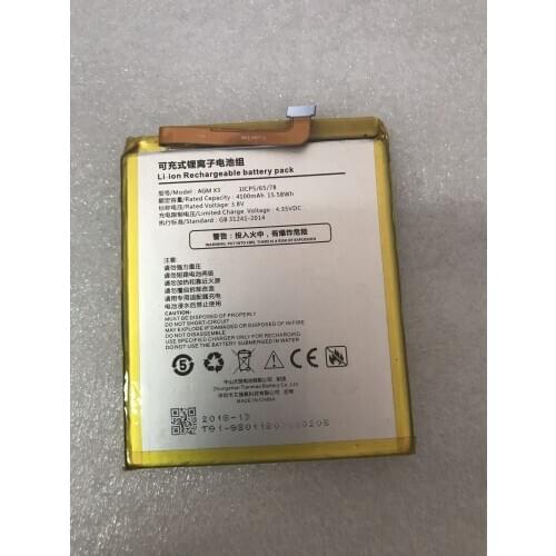 New 3.8V 4100 00mAh 20.52Wh battery for AGM x3 battery