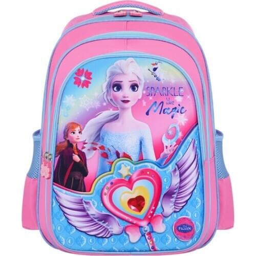 Disney Frozen Sofia Princess Girls Large Capacity Schoolbag Fashion Waterproof Backpack For Primary School Students Kids Bookbag