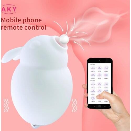 Cute Rabbit APP Control Vagina Sucking Vibrator Bird Vibrating Sucker Oral Clitoris Stimulator Erotic Massager Sex Toy for Women
