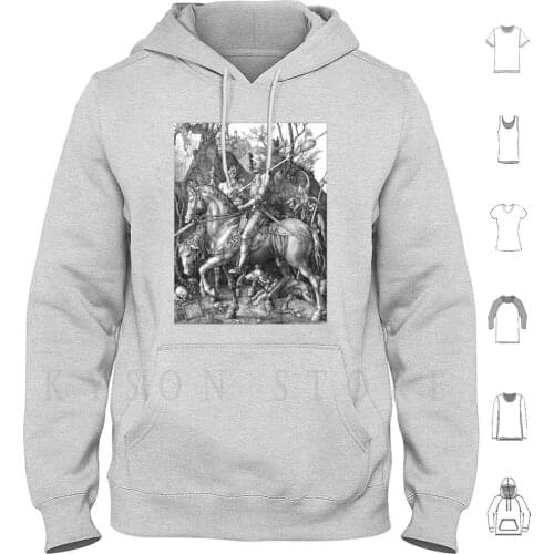 Death And The Devil-Albrecht Dürer Hoodies Long Sleeve Death And The Devil Albrecht Dürer Artist High Art