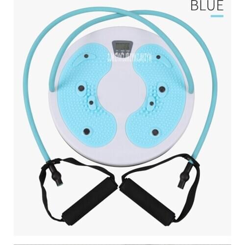 P- 504 Waist Twisting Board Machine Foot Massage Plate Waist Twister Twist Board Calorie Counting With Pull Rope Indoor Fitness