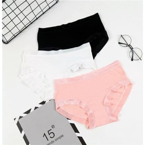 Women sexy panties intimates accessories bikinis strawberry cotton soft girl seamless plus size kawaii Mid waist briefs sets