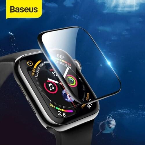 Baseus 0.2mm Screen Protector Clear Full Coverage Protective Film for Apple Watch 1 2 3 38mm 42mm for Apple Watch 4 5 40mm 44mm