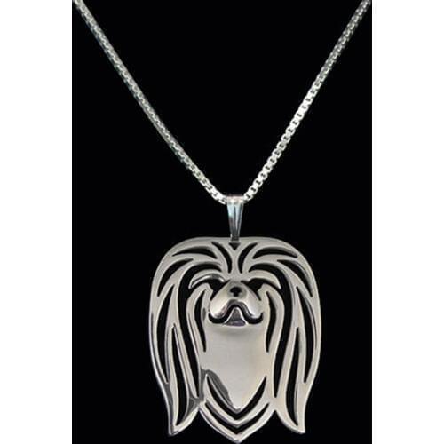 Gold Silver Color Pekingese Pendant Necklace Hunger Games Necklace Women Best Friend Choker