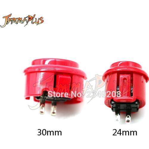 1pcs 24mm/30mm Arcade Push Button Short Button Start Button Switch For DIY Arcade Joystick Controller Jamma Mame 7 Colors
