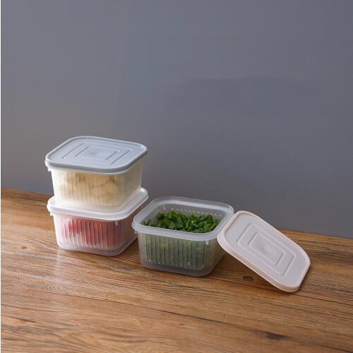 1 PCS Kitchen Storage Containers Plastic Food Airtight Container Sealed Crisper Grains Tank Organizer Boxes for Storage Crisper