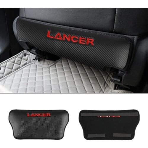 1pcs Universal Car Back Protector Cover Seat Back Anti-Kick Cushion Pad for Mitsubishi Lancer accessories car styling
