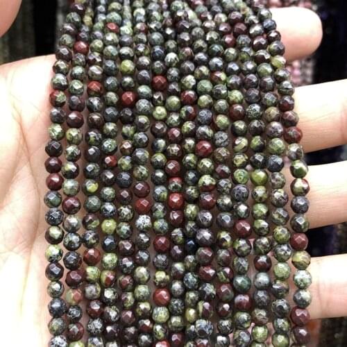 100% Natural Dragon Blood Stone Beads,Gem Stone Faceted 4mm 6mm 8mm 10mm 12mm Loose beads Supplies 1 of 15"strand