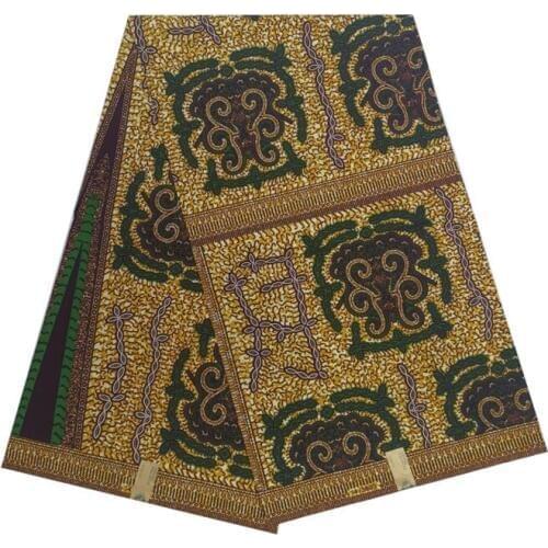 2019 veritable real nigerian african wax block prints fabric soft breathable 100% cotton 6yards/piece V-L 673